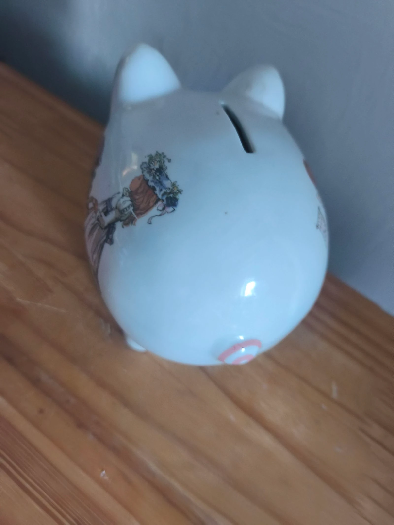 Tirelire de cerdo en porcelana Winterling Bavaria – Decoración vintage para niños – photo 4